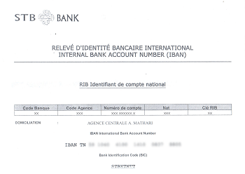 Relevé d'identité bancaire